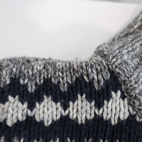 Abercrombie & Fitch full zip knit sweater Fair Isle and moose motif Size Med - Picture 13 of 13